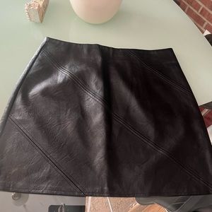 TopShop Leather Skirt